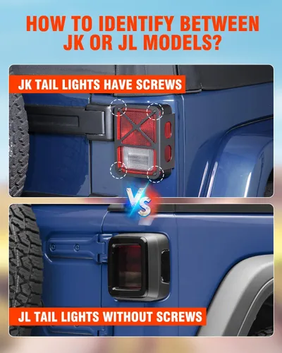 Miniatura 9 de SUPAREE Luz de freno de neumático de repuesto de 3 lados, luz LED de rueda de 400 PCS, tercera luz de freno Plug-N-Play que se ajusta para Jeep JL