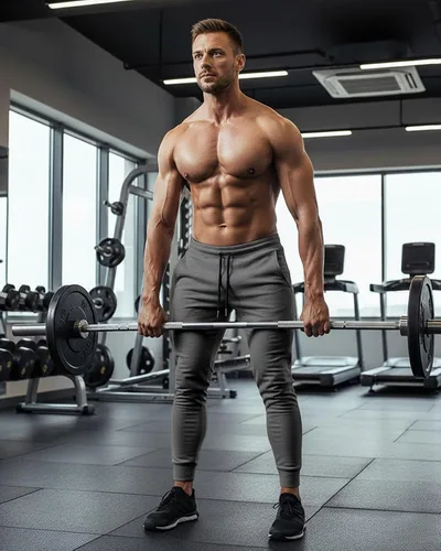 Miniatura 4 de BUXKR - Pantalones deportivos ajustados con bolsillos profundos para hombre, para gimnasio, correr y fisioculturismo