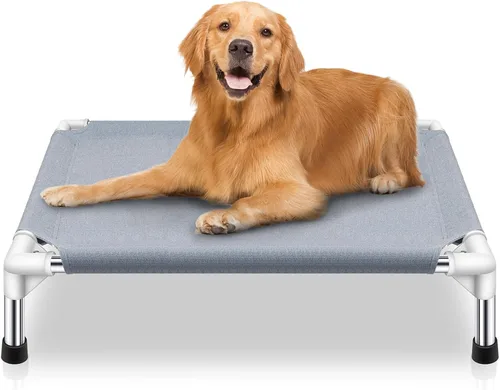 Miniatura 9 de Cama elevada para perros al aire libre, camas para perros grandes, camas elevadas de enfriamiento portátiles para perros grandes para interiores