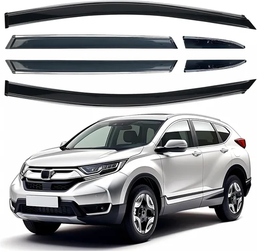 Miniatura 22 de Juego de 6 viseras de ventana para Toyota RAV4 2013 2014 2015 2016 2017 2018 Safe Rain Out-Channel Guard deflector