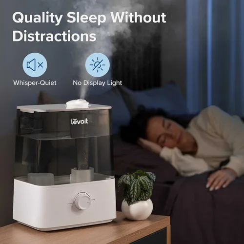 Miniatura 6 de LEVOIT Classic300 Humidificador ultrasónico de llenado superior, tanque extra grande de 6 litros que dura 60 horas, súper silencioso, fácil de usar