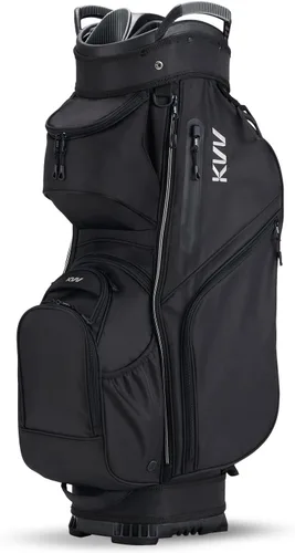 KVV Bolsa Organizadora de Carrito de Alta Gama, Bolsa de Golf Silenciosa Premium con Asas Duales, 14 Ranuras de Bloqueo para Clubes para Hombre