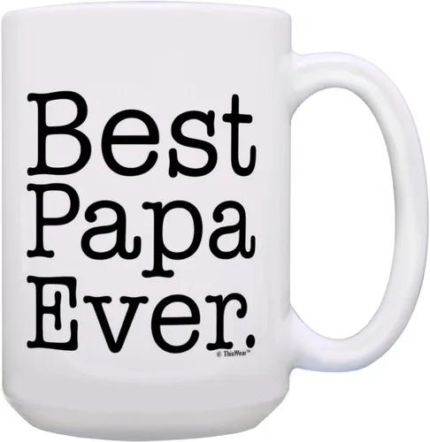 Miniatura 10 de ThisWear Taza de café de cerámica con asa para el Día del Padre, regalo de cumpleaños, 11 oz