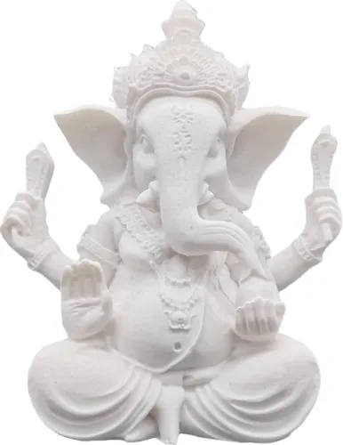 Miniatura 13 de Estatua de Dios indio, Señor Ganesha, estatua de elefante hindú, esculturas de Buda de ídolo Ganpati, regalo hindú, templo para el hogar