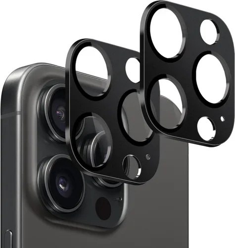 Miniatura 5 de SAHARA ZeroDamage ZD00049 - Protector de lente de cámara de vidrio flexible HD para iPhone 13 Pro y Pro Max (paquete de 2), color negro