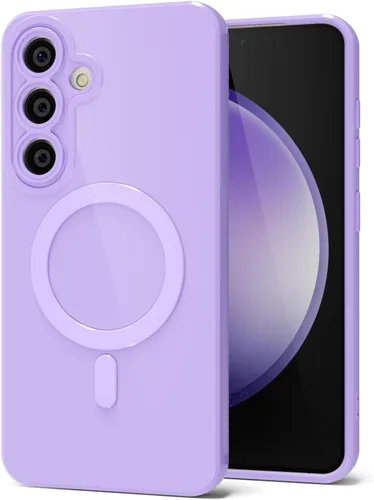 Miniatura 169 de Svanove para Samsung Galaxy S22 Funda de teléfono de silicona magnética, compatible con Magsafe, linda para mujeres, brillante color brillante, gel