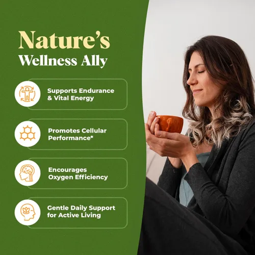 Miniatura 7 de Cordyceps - Extracto de hongos fructíferos - 250 mg por porción - Suplemento líquido de extracto dual - Apoyo de energía y resistencia - Vegano, sin