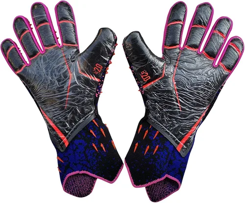 Miniatura 7 de N/A/A Guantes de portero, guantes de portero de fútbol, guantes de portero para niños con soporte para los dedos, guantes duraderos para adultos