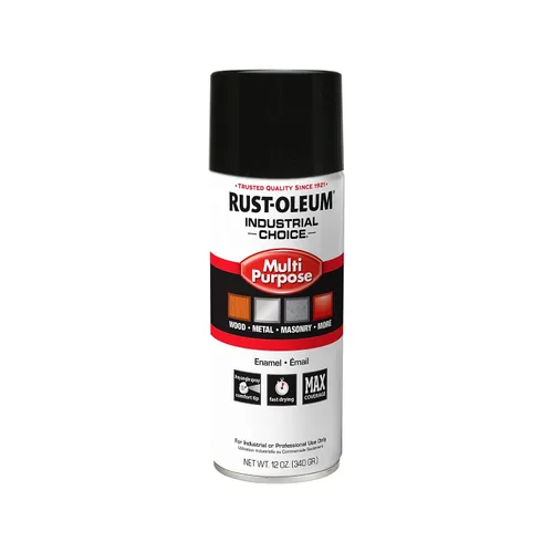 Miniatura 3 de Aerosol de esmalte Rust-Oleum para uso general; envase de 16 onzas líquidas; lata de aerosol, Negro satinado, 6 Negro brillante