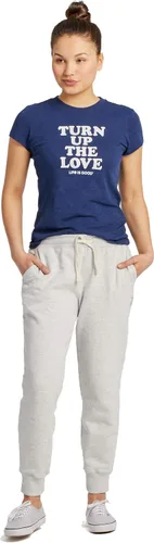Miniatura 2 de Life is Good Simply True Jogger para mujer, gris claro