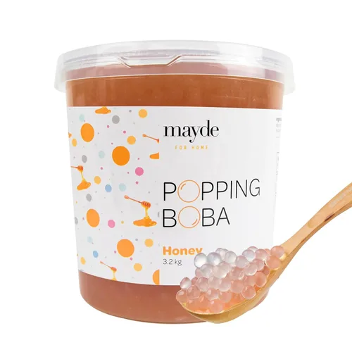 Miniatura 14 de Mayde Perlas de Boba Popping para bebidas, postres y cuencos de desayuno, perlas explosivas de arándanos (sabor a arándano, 7 libras)