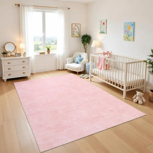 Miniatura 61 de RUGSREAL - Tapete pequeño de 2x3 con base de goma, resistente a las manchas, moderno, color liso, contemporáneo lavable, para la entrada, sala