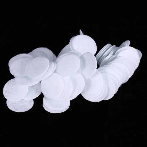 Miniatura 9 de 100 filtros de algodón para máquina de belleza, 7 tamaños (0.39 a 1.79 pulgadas), eliminación de puntos negros, suavizantes, hipoalergénicos