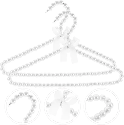Miniatura 8 de Alipis Perchas de bebé para armario, 2 piezas, ganchos acolchados para niños y niñas, suaves