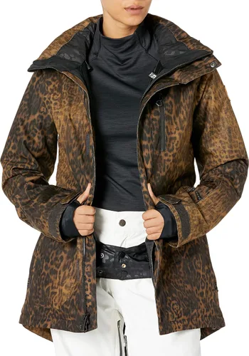 Miniatura 3 de Volcom Shelter 3D - Chaqueta con capucha para mujer, con aislamiento elástico, para snowboard, esquí, invierno