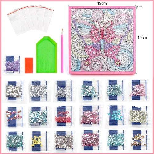 Miniatura 3 de ZUYUSUT Kits de pintura artística de diamantes para niñas de 5 a 12 años, kits de arte y manualidades, kits de gemas por números con marco de madera