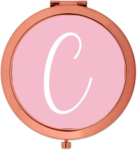 Miniatura 10 de Andaz Press Espejo compacto de oro rosa, regalo de boda de dama de honor, rosa rubor, paquete de 1, despedida de soltera, despedida de soltera, Maid