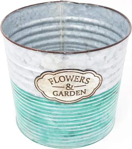 Miniatura 7 de allgala Maceta galvanizada para decoración interior y exterior-7 "-HD60073