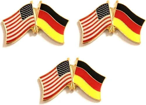 Miniatura 85 de 3 Pines de solapa con banderas de Estados Unidos y países internacionales, paquete de 3 pines dobles con diseño de banderas de Estados Unidos