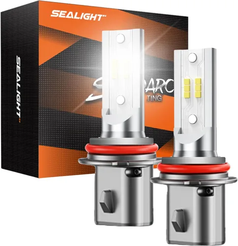 Miniatura 10 de SEALIGHT Bombilla antiniebla 9005, paquete combinado, blanco superbrillante de 6500 K, instalación Plug and Play, diseño sin ventilador, luces