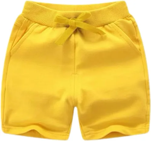 Miniatura 4 de Paquete de 2 pantalones cortos deportivos de punto de verano para niños y niñas, pantalones cortos suaves casuales para bebés
