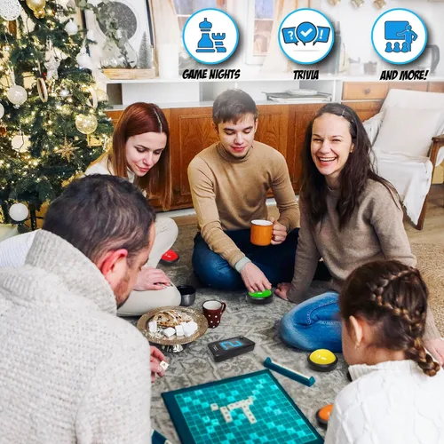 Miniatura 6 de Teacher's Choice Sistema de Botón de Buzzer de Juego para 4 Jugadores con Luz Inalámbrica Muestra al Jugador Ganador Sonidos Fuertes y Únicos