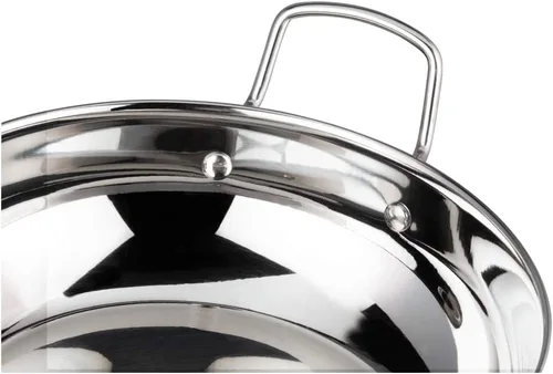 Miniatura 6 de Vinod Kadhai de acero inoxidable con tapa de vidrio – Apto para inducción (7.1 in/7 pulgadas) – 1.5 litros (1.7 cuartos de galón) – 6 tazas