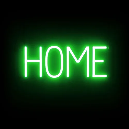 Miniatura 10 de SpellBrite Letrero de hogar Aspecto de letrero de neón para el hogar, luz LED azul 17.7 x 6.3 pulgadas