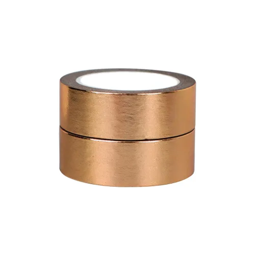 Miniatura 5 de AxeWoodz Juego de 3 rollos de cinta washi de lámina dorada de latón, cinta decorativa, papel artístico, cinta adhesiva para envolver regalos