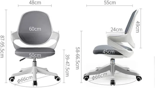 Miniatura 2 de Office Chair with Breathable Mesh Seat Computer Chair with Adjustable Seat Height and Task Chair with Firm Arm Rests