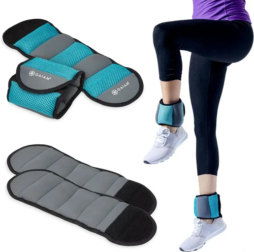 Miniatura 11 de Gaiam Wrist and Ankle Weights, Wearable Bracelet to Strengthen, Tone & Sculpt, Adjustable Ankle Weights for Women & Men for Yoga, Dance, Pilates