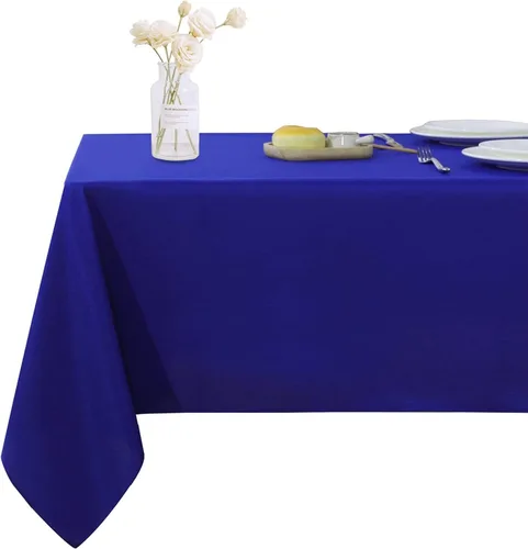 Miniatura 15 de Mantel rectangular – Mantel decorativo para banquetes, cocinas de fiesta, comedor, 400 hilos y 100% algodón centro y mantel de té, paquete de 5