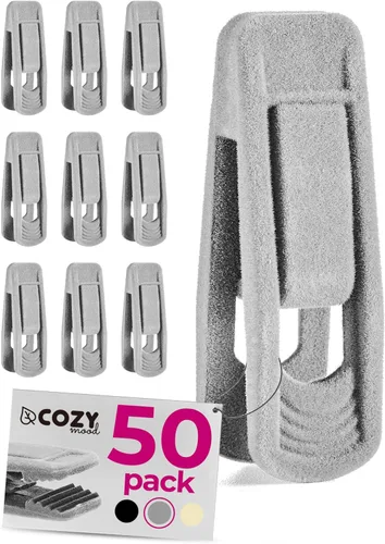COZYMOOD Paquete de 50 clips de terciopelo para colgar ropa de bebé