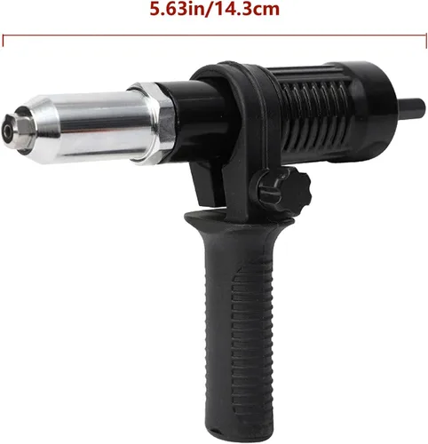Miniatura 6 de Adaptador de pistola remachadora eléctrica de grado profesional, kit de adaptador de pistola remachadora eléctrica profesional, convierte tu taladro