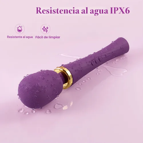 Miniatura 7 de Tracy's Dog Vibrador de varita para mujeres, juguetes sexuales para adultos con 5 modos y 3 velocidades para estimulación del pezón del clítoris