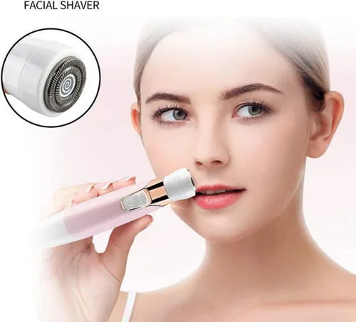 Miniatura 6 de Maquinillas de afeitar eléctricas para mujeres, removedor de vello facial para mujeres, cara, cejas, nariz, piernas, púbico, bikini, recortador