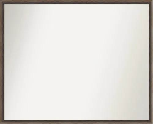Miniatura 102 de Amanti Art Brown Bathroom Mirror for Over Sink, 23x41 Custom Made Hardwood Wedge Mocha Rectangle Vanity Mirror, Large Modern Wood Frame, Hangs