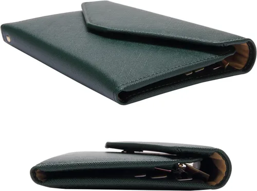 Miniatura 35 de Zoppen - Billetera de viaje con bloqueo RFID multiusos (Ver.4) Portatarjetas de pasaporte y vacunas, organizador de documentos de tres pliegues