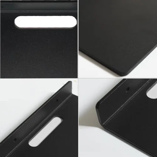 Miniatura 7 de Pequeño estante flotante – 0.118 in de grosor, 6.5 pulgadas, estante de pared de metal, estantes flotantes de metal para eco, cámaras, altavoz