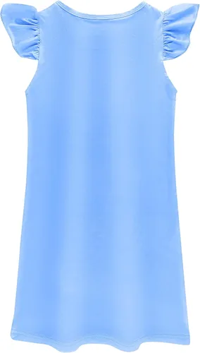 Miniatura 2 de Vestido de princesa para niñas pequeñas camisa de manga corta con volantes vestido para el hogar