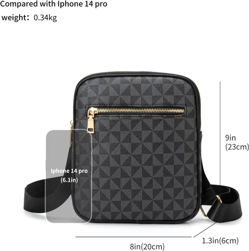 Miniatura 3 de Bolso cruzado para hombre, bolso de hombro para hombre para ir al trabajo, bolso de viaje Bolso de trabajo para hombre pequeño