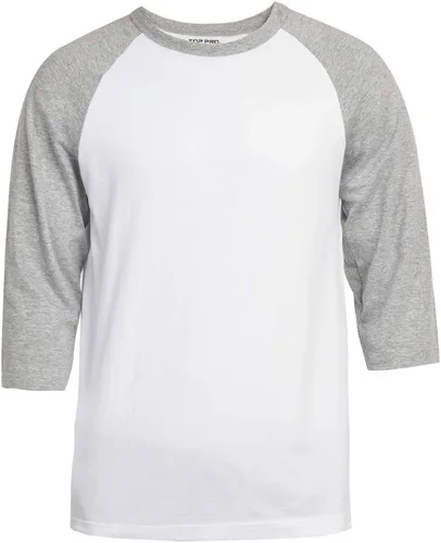 Miniatura 10 de Men's 3/4 Sleeve Raglan Cotton Baseball Tee Shirt