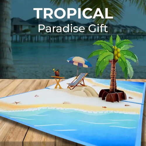 Miniatura 3 de iGifts And Cards Tarjeta emergente de pesca de montaña 3D – Canoa, bosque y trucha saltadora – Día del Padre, cumpleaños, regalo de jubilación
