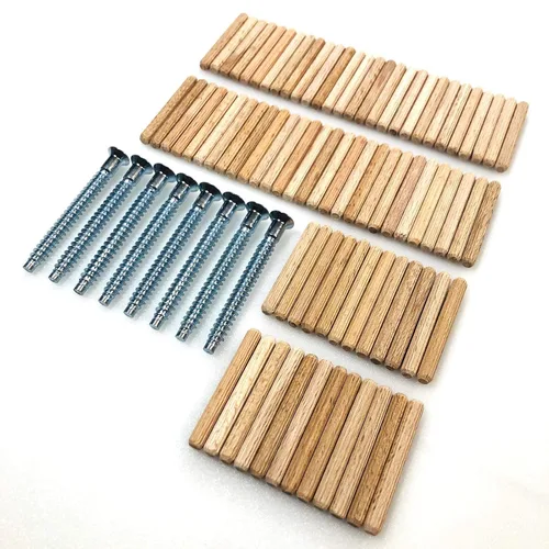 Miniatura 3 de ReplacementScrews Kit de hardware compatible con IKEA KALLAX 5 x 5 estante 703.015.42 - Todos los tornillos (104321) y clavijas (101339)