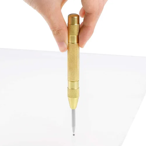 Miniatura 4 de uxcell Herramienta manual automática de impacto ajustable de 5 pulgadas para madera de metal, acero Cr-V con caja de latón, 2