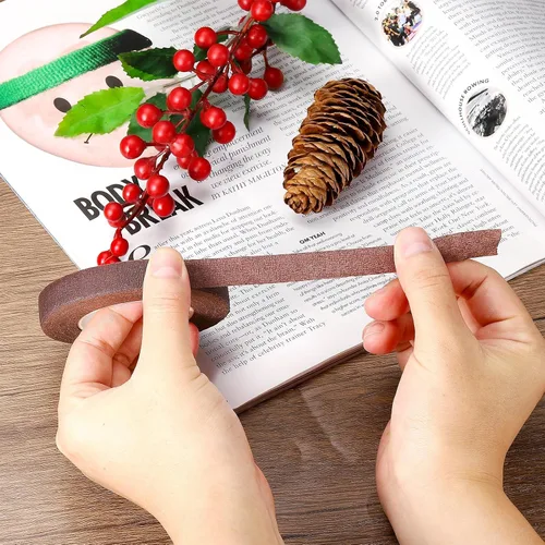 Miniatura 5 de PATIKIL Cintas florales de 30 yardas, 6 rollos de cinta de floristería, papel crepé, ramos de flores, cintas impermeables para envolver tallos