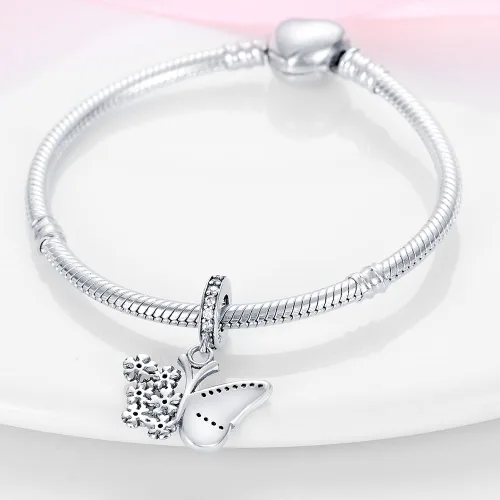 Miniatura 103 de LNQOBU Happy Life - Colgante para pulseras de abalorios, plata de ley 925 para mujer (con un espaciador de cuentas)