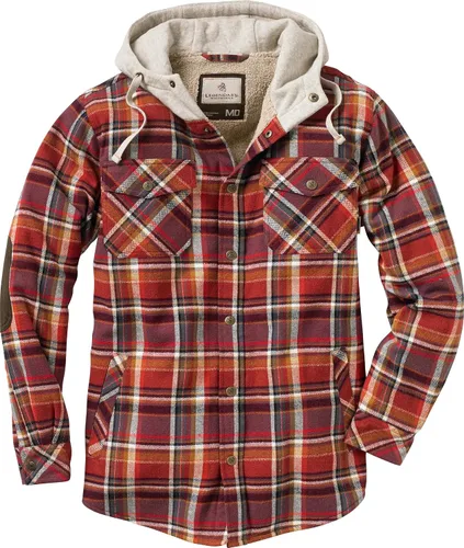 Miniatura 3 de Legendary Whitetails Men's Camp Night Berber Lined Hooded Flannel Shirt Jacket