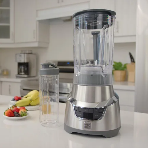 Miniatura 2 de Kenmore Elite - Batidora de 1.3 HP de 64 onzas con vaso de mezcla de una sola porción de 20 onzas, potente motor de trituración de hielo, jarra
