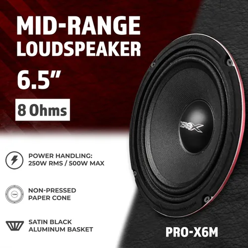 Miniatura 2 de Altavoz DS18 PRO de rango medio, cúpula en compresión de aluminio roja, altavoces de puerta de audio de alta calidad para auto o camión sistema